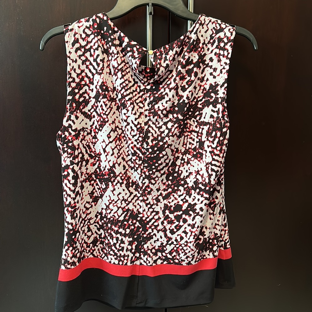 Calvin Klein coral slinky loose tank - Picture 2 of 3
